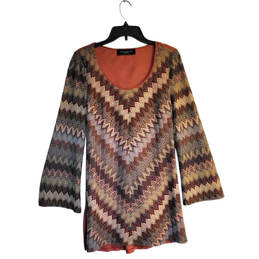 70s Style Dress with Bell Sleeves